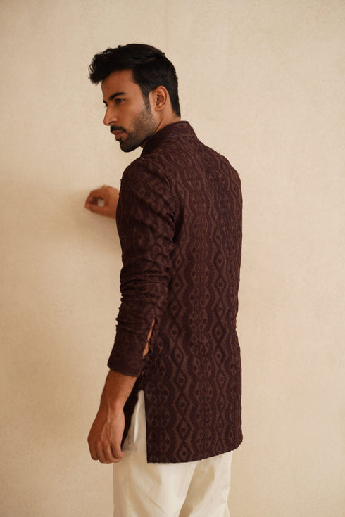 Scallop Dori Kurta Shirt Set